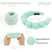Ensemble de bandeaux et bracelets Gua Sha pour adolescentes – Cadeaux tendance, outils de soin de la peau, accessoires de maquillage et de coiffure pour éliminer les poches sous les yeux