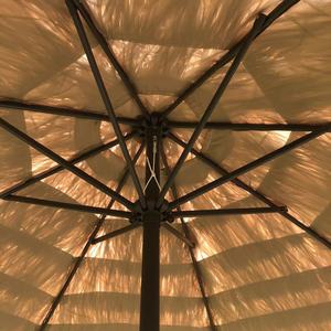 Rattan Outdoor Umbrella 2.7M Hand Crank <b>Sun</b> <b>Shade</b> Garden Beach Use - Product Image 3