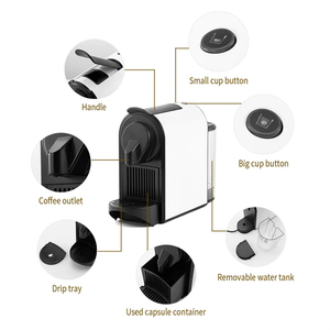 Cafetera Espresso Eléctrica de 20 Bares <span class=keywords><strong>con</strong></span> Calentamiento Rápido, Control de Temperatura Automático, para Oficina, Hogar y Hotel - Product Image 3