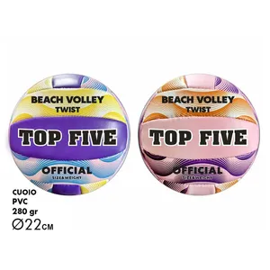 <b>Top</b> Five Beach Volley Twist 280g <b>PVC</b> 22cm Official Size - Product Image 1