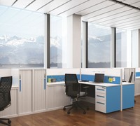 Meuble de bureau en bois massif, meuble de rangement Vertical à 3 tiroirs, piédestal ignifuge