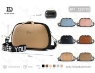 Borsa a tracolla da donna in microfibra di pelle sintetica con stampa di lettere, tracolla singola, borsa a petto per tutte le stagioni - Product Image 1