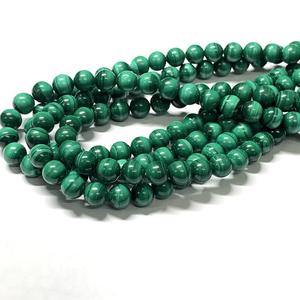 Perles en pierre naturelle 8 mm, malachite, pierres précieuses rondes, perles en vrac, pierre énergétique, pouvoir de guérison pour la fabrication de bijoux DIY - Product Image 5