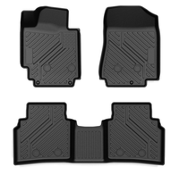 Tapis de sol de voiture 3D TPE toutes saisons, ensemble complet de 3 pièces, sur mesure, de luxe, à bords surélevés, pour la protection des voitures de la série Hyundai