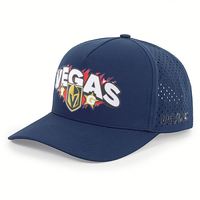 Casquette sport à 5 panneaux en nylon pour hommes, imperméable, découpée au laser et percée de trous, chapeau Gorras perforé avec fermeture à pression