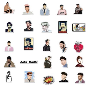 Étiquette Washi en vinyle imperméable personnalisé <span class=keywords><strong>Zayn</strong></span> Malik Singer UK Graffiti Sing Star décor bagages ordinateur portable 50 pièces - Product Image 6