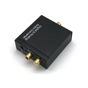 Dijital optik koaksiyel Toslink sinyali Analog ses dönüştürücü adaptör RCA 3.5mm