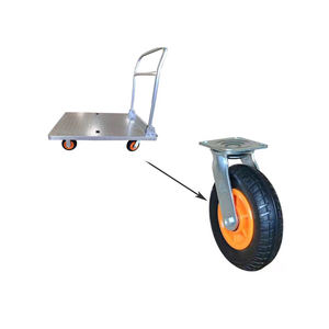 Plataforma móvil portátil OEM, camión de mano, carro de transporte de aluminio y acero plegable, cuatro ruedas para compras, almacenamiento de plástico - Product Image 4