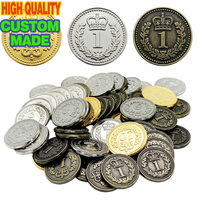 Jetons de jeu d'arcade personnalisés en vrac, jetons en métal lourd pour soirées casino, jeux de rôle de table, monnaie de jeu durable pour événements