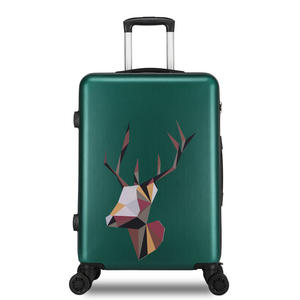 באיכות גבוהה קריקטורה הדפסת עיצוב מטען עגלה קשה פגז ילדים מזוודות טרנדי ABS מזוודות לילדים - Product Image 2