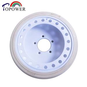 Roue pivotante pour nacelle élévatrice Topower 18x5x12 Lw, bande de roulement robuste, type à trous de boulons, résistante à l'usure, pour plateforme de travail en hauteur - Product Image 3