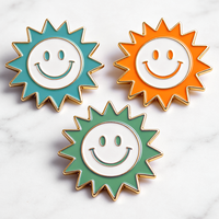 Épingles à revers personnalisées d'usine chinoise, badges en métal émaillé avec logo sur mesure, plaqués