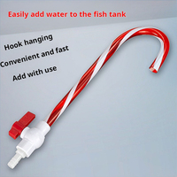Pompe à air moderne et écologique pour aquarium, tuyau d'oxygénation et accessoires de pompe à eau en PVC plastique, motif rayé rond