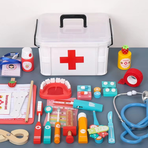 Gioco Educativo Montessori Unisex in Legno, Grande Cubo Bianco 3D Colorato, Giocattolo da Dottore per Bambini dai <span class=keywords><strong>3</strong></span> Anni in Su, Gioco Cognitivo <span class=keywords><strong>di</strong></span> Abbinamento e Ordinamento - Product Image 6