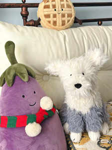 Kawaii Border <span class=keywords><strong>Collie</strong></span> Peluche de animales de granja esponjoso cachorro juguetes de peluche <span class=keywords><strong>perro</strong></span> blanco muñecas suaves pequeño perrito negro diseño personalizado fábrica - Product Image 3