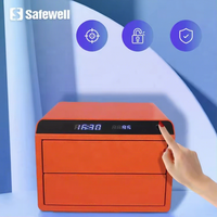Coffre-fort biométrique Safewell à haute sécurité avec lecteur d'empreintes digitales, serrure numérique, coffre-fort pour bijoux, pour la maison, le bureau, usage personnel