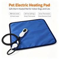 Tapis chauffant pliable et portable pour animaux de compagnie, contrôle de la température multi-niveaux, tapis chauffant imperméable pour la maison des animaux