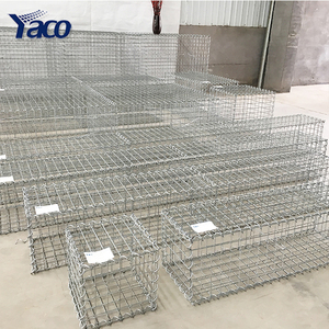 Galfan חוט ZnAl חוט מגולוון מרותך 1x0.5x0.5m <span class=keywords><strong>gabion</strong></span> חוט רשת תיבת אבן סל קירות תומכים רוק כלובי גינון - Product Image 4