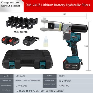 Alicates Hidráulicos Inalámbricos con Batería de Litio, Alicates de Compresión Hidráulicos Portátiles Pequeños, Alicates Hidráulicos Recargables - Product Image 2
