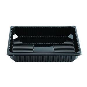 disposable plastic hot pot ingredients tray frozen mutton roll container