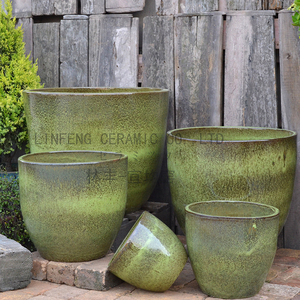 <span class=keywords><strong>Maceta</strong></span> de cerámica esmaltada et Of 6 Large para jardín al aire libre, paisajismo - Product Image 4