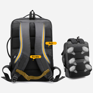 Custom Business Style Men's Laptop Backpack Travel Back <b>Pack</b> Large Capacity Sports <b>Bag</b> Outdoor Trekking Rucksack Backpack - Product Image 2