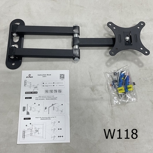 Nối dài TV Wall Mount Bracket 10-42 inch, 180 ° xoay ± 15 ° nghiêng, VESA 100x100-200x200, 10kg tải, Slim tiết kiệm không gian thiết kế - Product Image 3