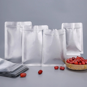 Stock 8*11cm foglio di alluminio argenteo chiusura a Zip sacchetto a fondo piatto 3 bustina di tenuta laterale per semi di <span class=keywords><strong>pomodoro</strong></span> confezione gomma da masticare latte - Product Image 6