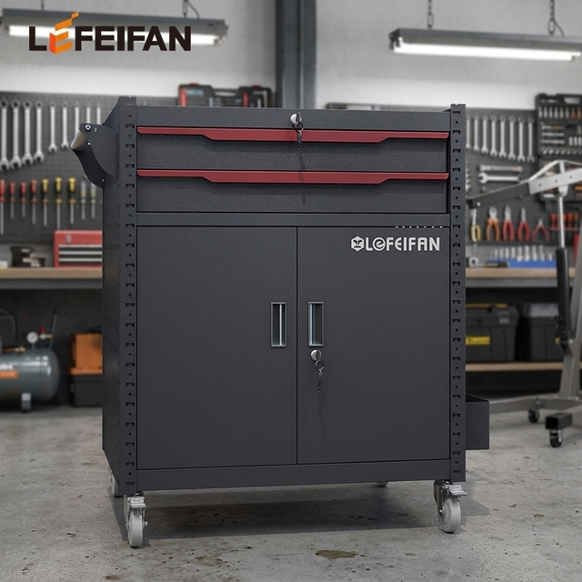 2 Drawers Metal Tool Cabinet/Trolley/Cart /Chest Automotive Repair With Storage Tool Sets