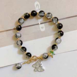 Chinese Style <b>Beads</b> Trendy Exquisite Grey Crystal Stretch <b>Bracelet</b> Transparent Glass Crystal <b>Beads</b> <b>Bracelet</b> for Women Jewelry - Product Image 6