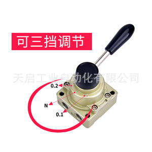 Vanne à clapet pneumatique manuelle HV200B, vanne à clapet HV200D, un entrée-deux sorties, commande par cylindre, vanne à palette inversée, électrovanne - Product Image 3