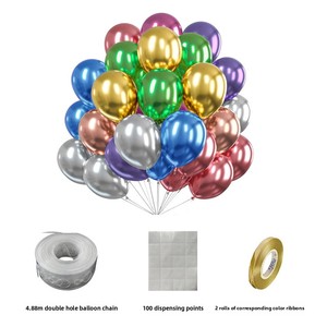 12 İnç Yuvarlak Ayna Metalik Krom Lateks Balonlar Doğum Günü Düğün Balon Çelenk Kemeri Parti Arka Planı - Product Image 4