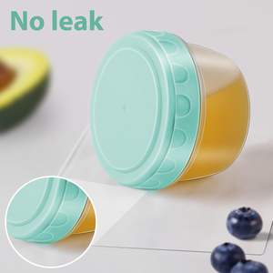 Lot de 6 récipients à vinaigrette avec couvercles Petits récipients à condiments avec lignes graduées Petits récipients à sauce pour boîte à lunch - Product Image 3