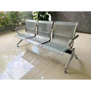 Sillas de espera Prosperous Seat WZ903 de acero inoxidable con pasamanos para hospitales, escuelas y uso público - Product Image 2