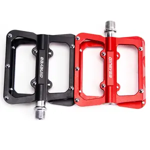 Pedal de pino plano para bicicleta de montanha, de alta qualidade, cnc, liga de alumínio anodizado, freestestilo, bmx, pedal