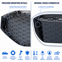 Untuk BMW G28 Seri 3 LCI Grille Depan Kidney Diamond Mesh Bingkai Krom Pengganti Grill 2023-2025 320Li 325Li 330Li 100% Teruji