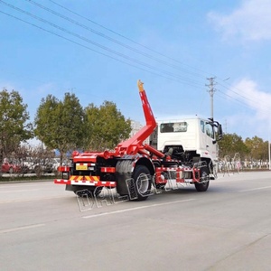 HOWO braccio telescopico Mobile costruzione immondizia 4x2 12 metri cubi braccio gancio camion della spazzatura - Product Image 5