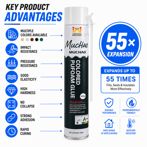 กาวโฟม PU สี MUCAO A14 750 มล. หลายสี สำหรับตกแต่งตู้ปลา จัดสวนในตู้ปลา ใช้สำหรับทำฉาก DIY - Product Image 6