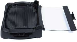 Реверсивный гриль 3 в 1, гриль со съемной пластиной, со стеклянной крышкой и регулируемым контролем температуры, барбекю - Product Image 4