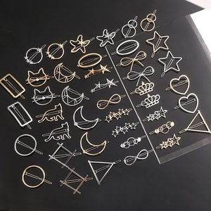 LRTOU Wholesale Custom Women Hair Accessories Hairgrip Hairclips Metal Simple Gold <strong>Silver</strong> Frog Hair <strong>Clip</strong> for Girls - Product Image 1