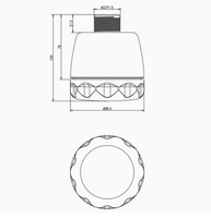 Transducteur de communication acoustique sous-marine Ultrans IP68 35kHz 96bps, taux de données, profondeur 50m, matériau ABS, sonde à ondes de surface pour