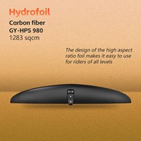 OEM GY980 Tiang Hidrofoil Ultra-Ringan Serat Karbon 76/90cm untuk Perairan Laut Peralatan Olahraga Air Umum Terbaru