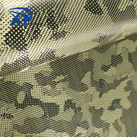 Usine En Gros Camouflage Couleur Kevlars Tissu En Fiber De Carbone Tissus hybrides