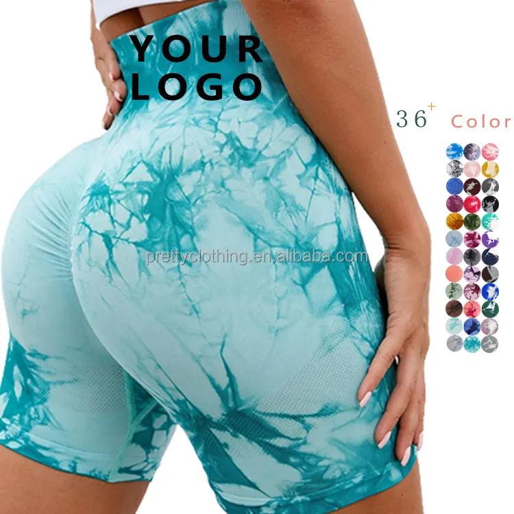 Pantalones cortos de compresión sin costuras para mujer, pantalones cortos de varios colores para entrenamiento de Yoga y levantamiento de glúteos