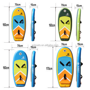 บอร์ดน้ำฟอยล์แบบพับได้พร้อมปั๊มและกระเป๋าพับได้แบบพกพาดีไซน์ใหม่ - Product Image 3