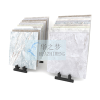 Étagères de présentation de carreaux décoratifs en métal, étagère de présentation de pierres à fentes, présentoirs d'échantillons de mosaïque, de marbre et de quartz pour salle d'exposition