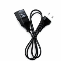 Câble d'alimentation 220V AC avec fiche européenne UE 2 broches vers connecteur femelle IEC C13 C15 pour chauffe-eau électrique