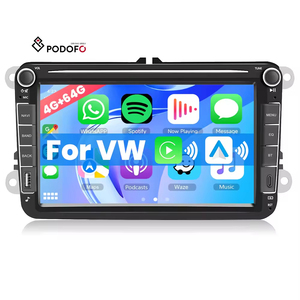 Radio para Auto Android de 8 Pulgadas Podofo 4+64GB con CarPlay Inalámbrico, GPS, WiFi, FM, RDS, Específico para el Grupo VW - Product Image 1