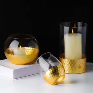 床花瓶床用,ゴールドコーティングガラス花瓶 - Product Image 6