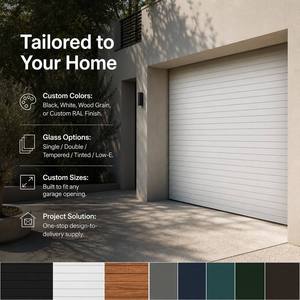 <span class=keywords><strong>Porte</strong></span> de garage automatique électrique à enroulement en acier avec moteur et déverrouillage manuel, <span class=keywords><strong>porte</strong></span> sectionnelle pour maison résidentielle et entrepôt - Product Image 4
